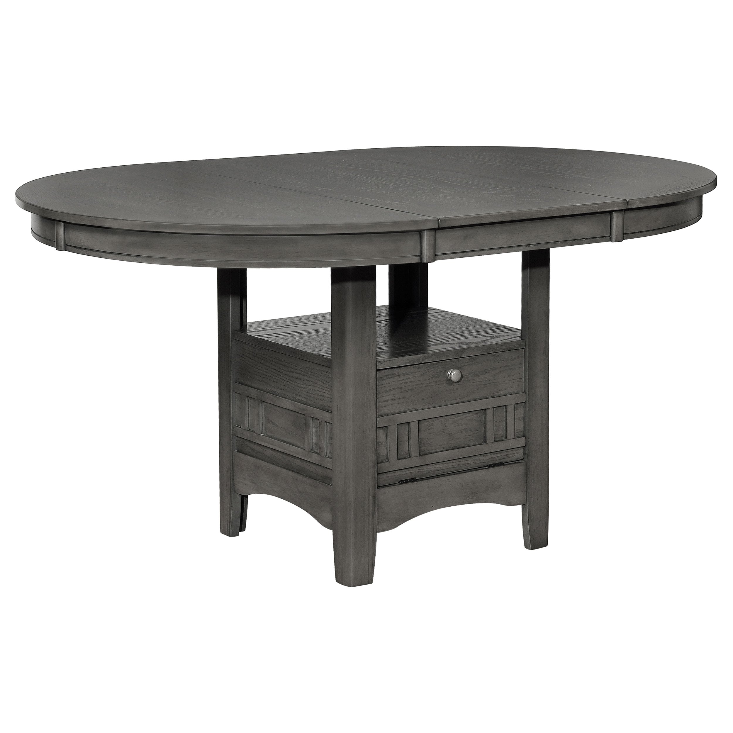 The Gray Barn Bracken Hill Medium Grey Dining Table With Extension Leaf