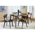 Malone Mid Century Modern 5 Piece Round Dining Set