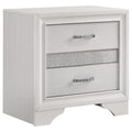 Miranda Modern 2 Drawer Nightstand With Hidden Jewelry Tray