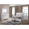 Miranda Contemporary White 4 Piece Bedroom Set