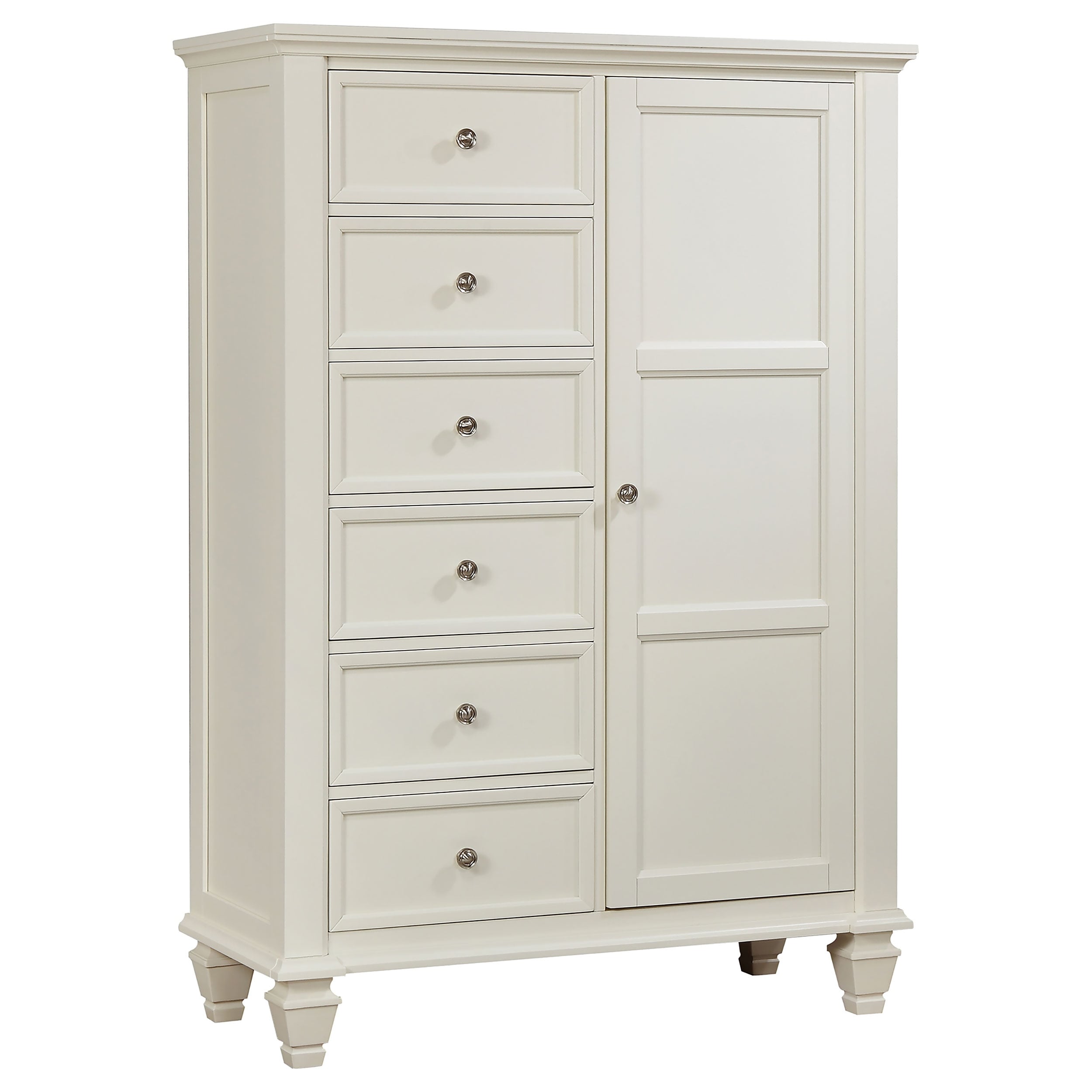 Coaster Company Sandy Beach White Door 7 Drawer Chest