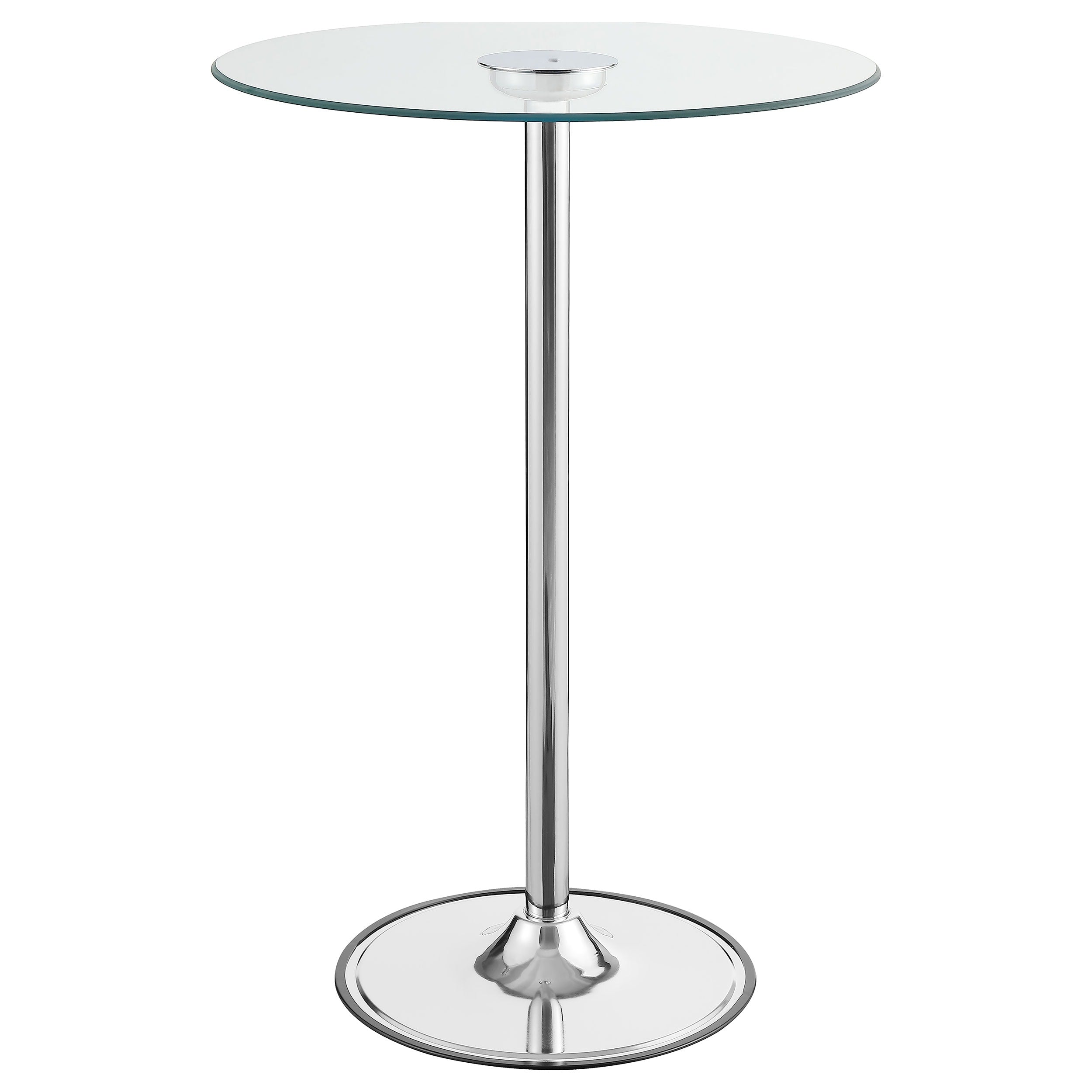 Contemporary Chrome Led Bar Table