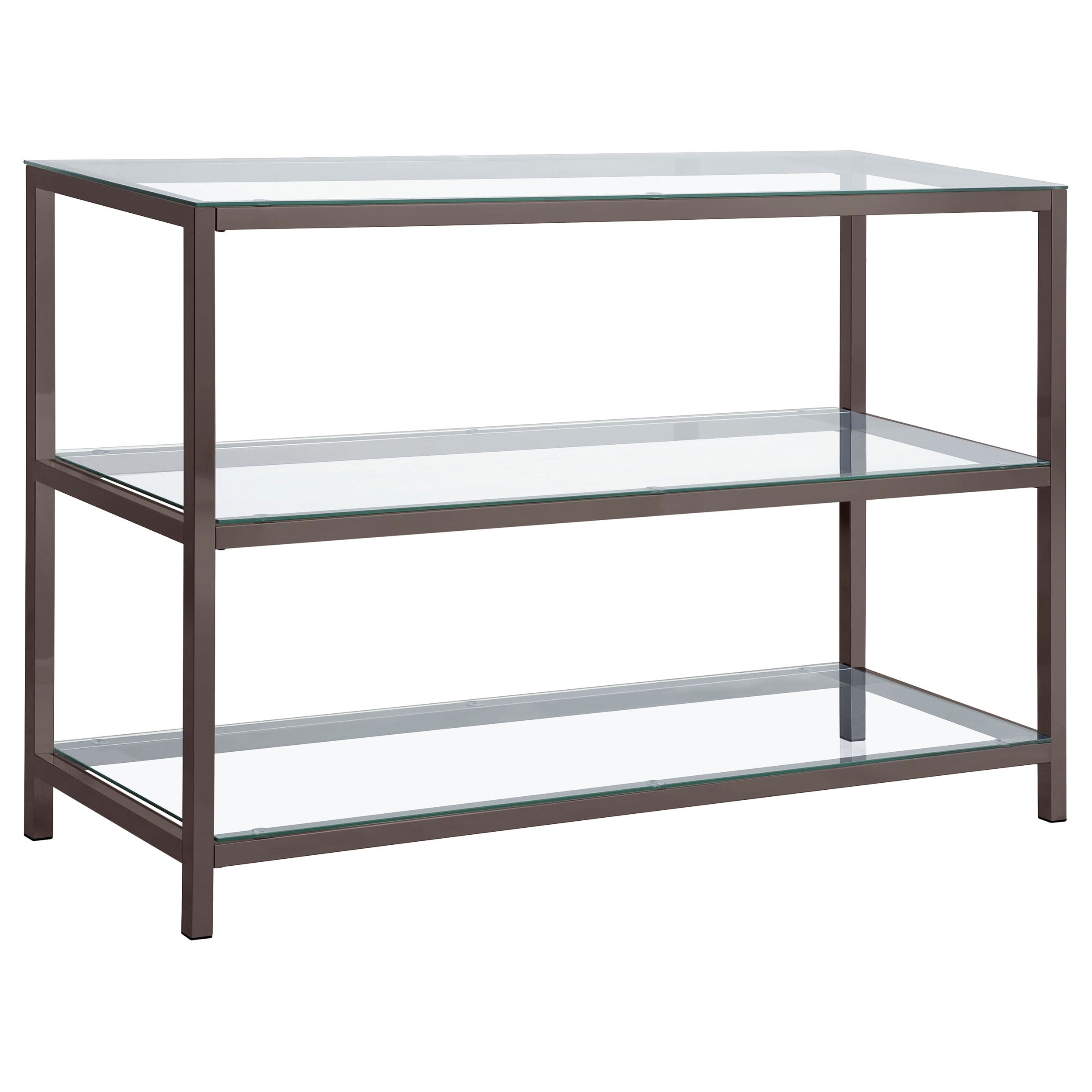 Coaster Company Glass And Metal Sofa Table