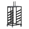 Cocktail Table Dolly With Sloped Shelves For 30 Round Tables 34.5 W X 28.75 D X 62.5 79.5 H