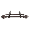 Instyledesign Cocoa Dome Adjustable Double Curtain Rod