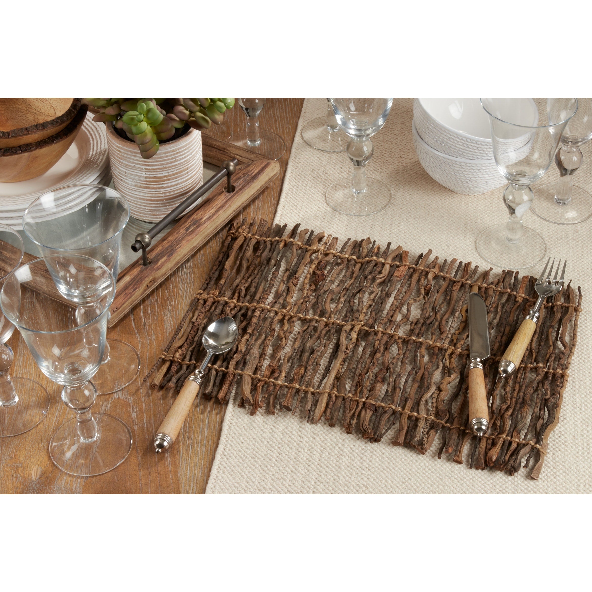 Coconut Twig Placemats Set Of 4