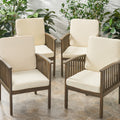 Coesse Outdoor Water Resistant Fabric Club Chair Cushions Set Of 4 By Christopher Knight Home