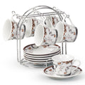 Coffee And Bean 12 Piece Espresso Set With Stand
