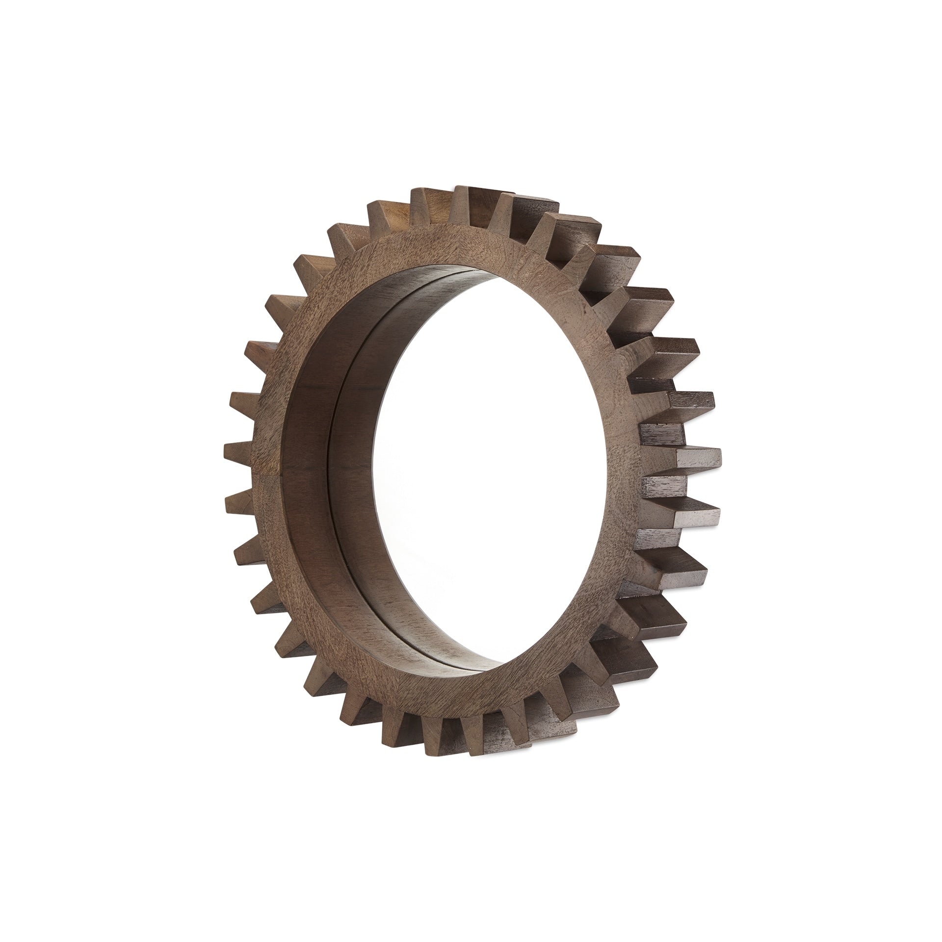 Mercana Cog Mirror Ii Brown Wood Mirror