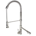 Stainless Steel Coil Spring Pull Out Sprayer Dual Spout Kitchen Faucet