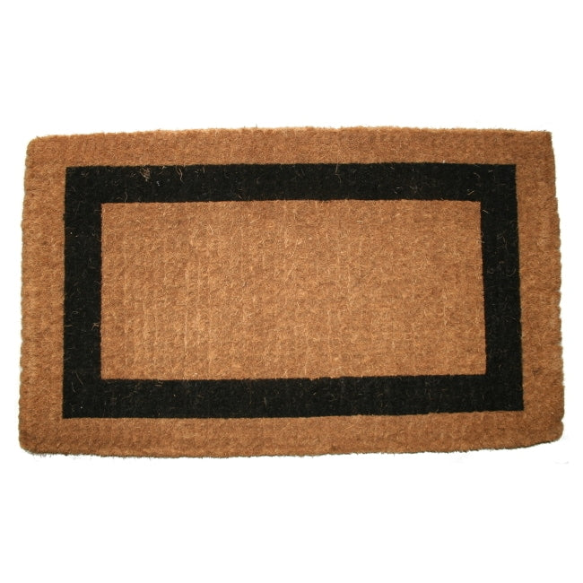 Coir Outdoor Single Black Border Door Mat 36 X 60 36 X 60