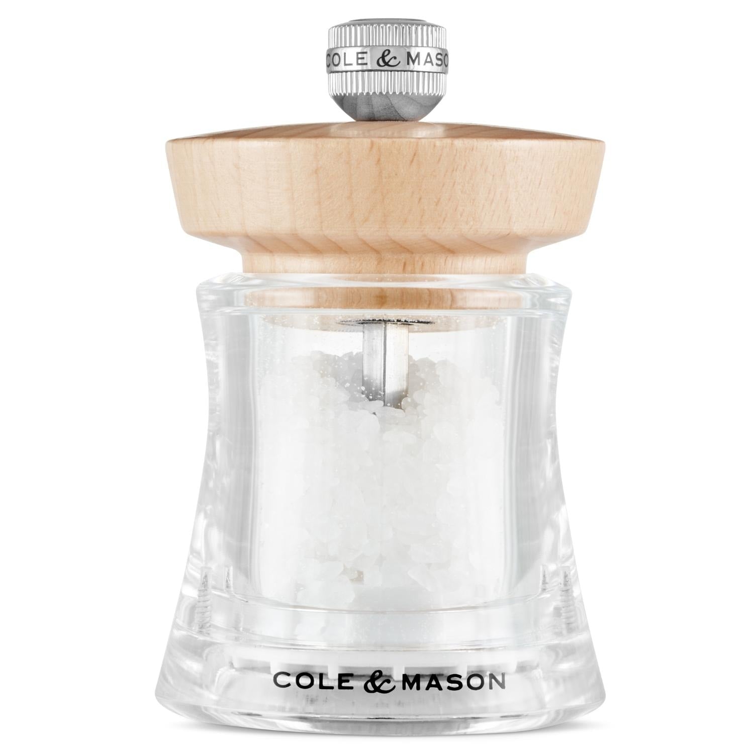 Cole Mason Holborn Natural Beech Salt Mill 3.75