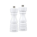 Cole Mason London White Gloss Salt Pepper Mills 7 Adjustable Grind Durable Mechanisms