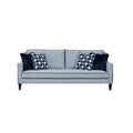 Colin Sofa 4 Houndstooth Throw Pillows Blue Polyester 85 Inch