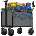 Collapsible Wagon Cart With Wheels 220 Lbs Capacity Heavy Duty Mini Foldable Portable Wagon For Camping Garden