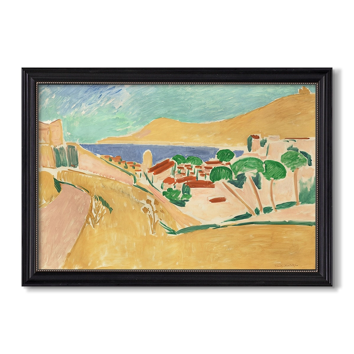 Collioure En Aout C 1911 Henri Matisse Custom Framed Canvas