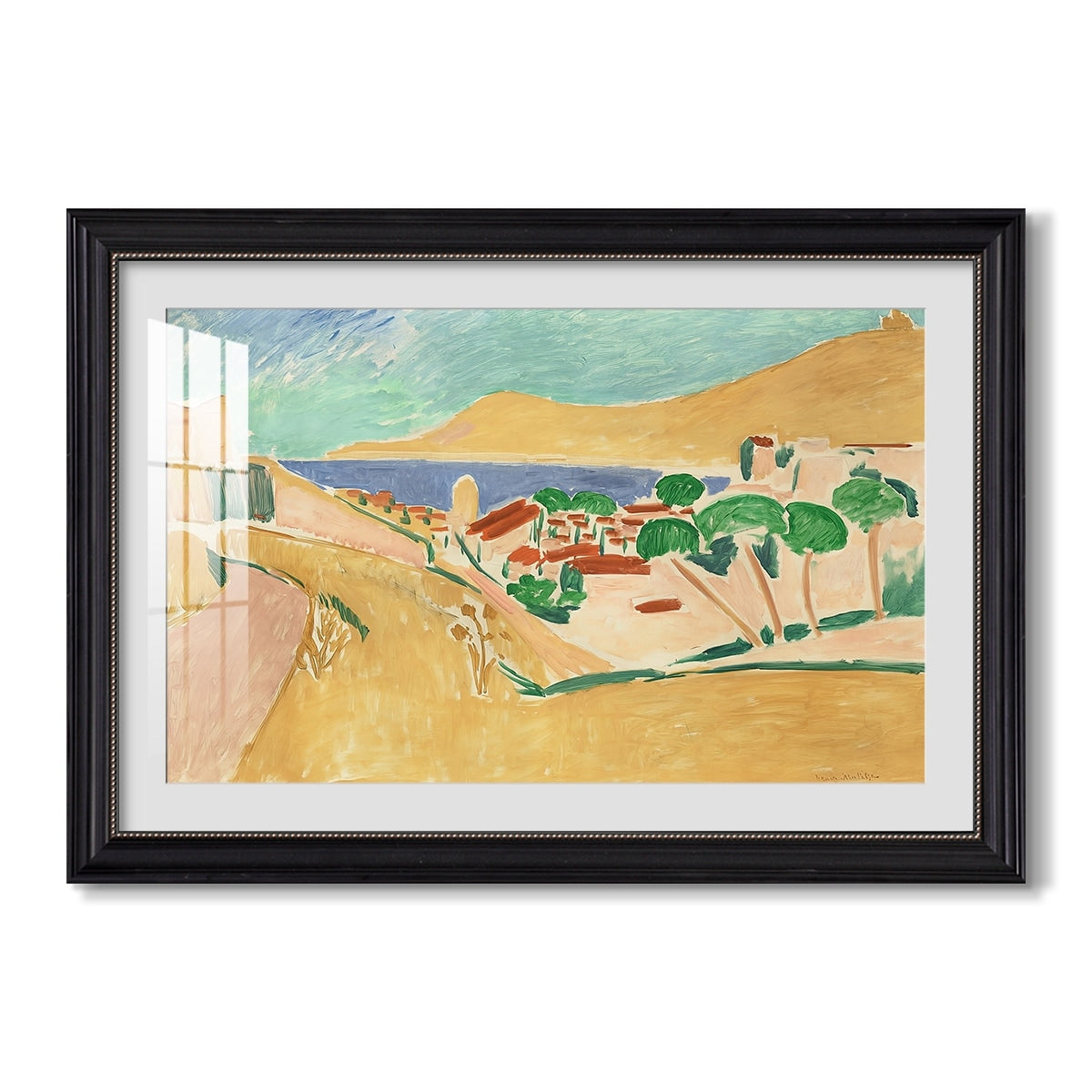 Collioure En Aout C 1911 Henri Matisse Custom Framed Print