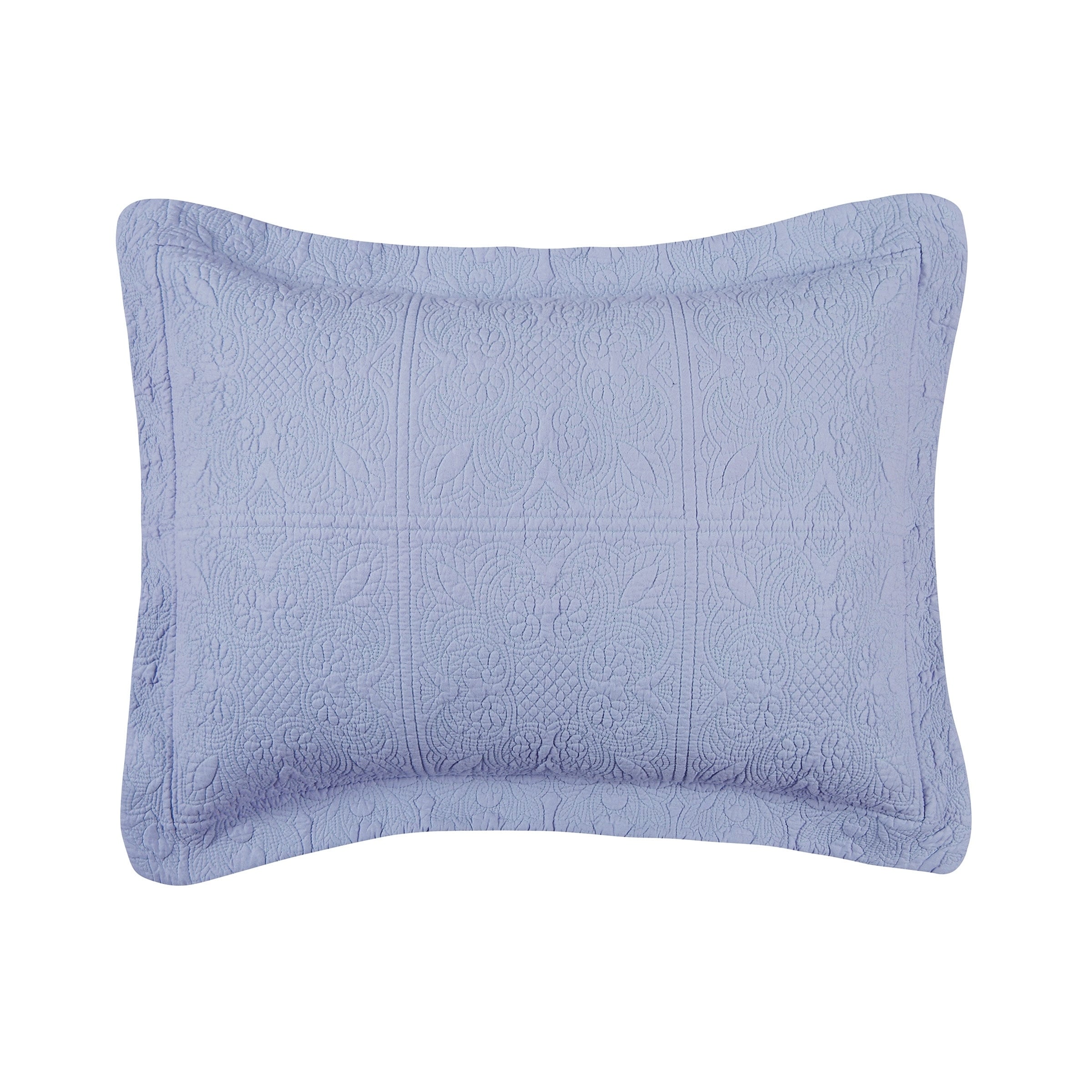 Colonial Blue Matelasse Quilt Shams Not Included