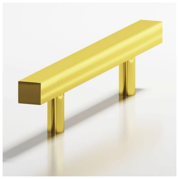 Colonial Bronze 507 Solid Metal 3 1 2 Center To Center Modern Satin Brass