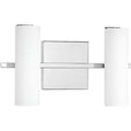 Progress Lighting Colonnade 2 Light Led Grey White Bath And Vanity Fixture