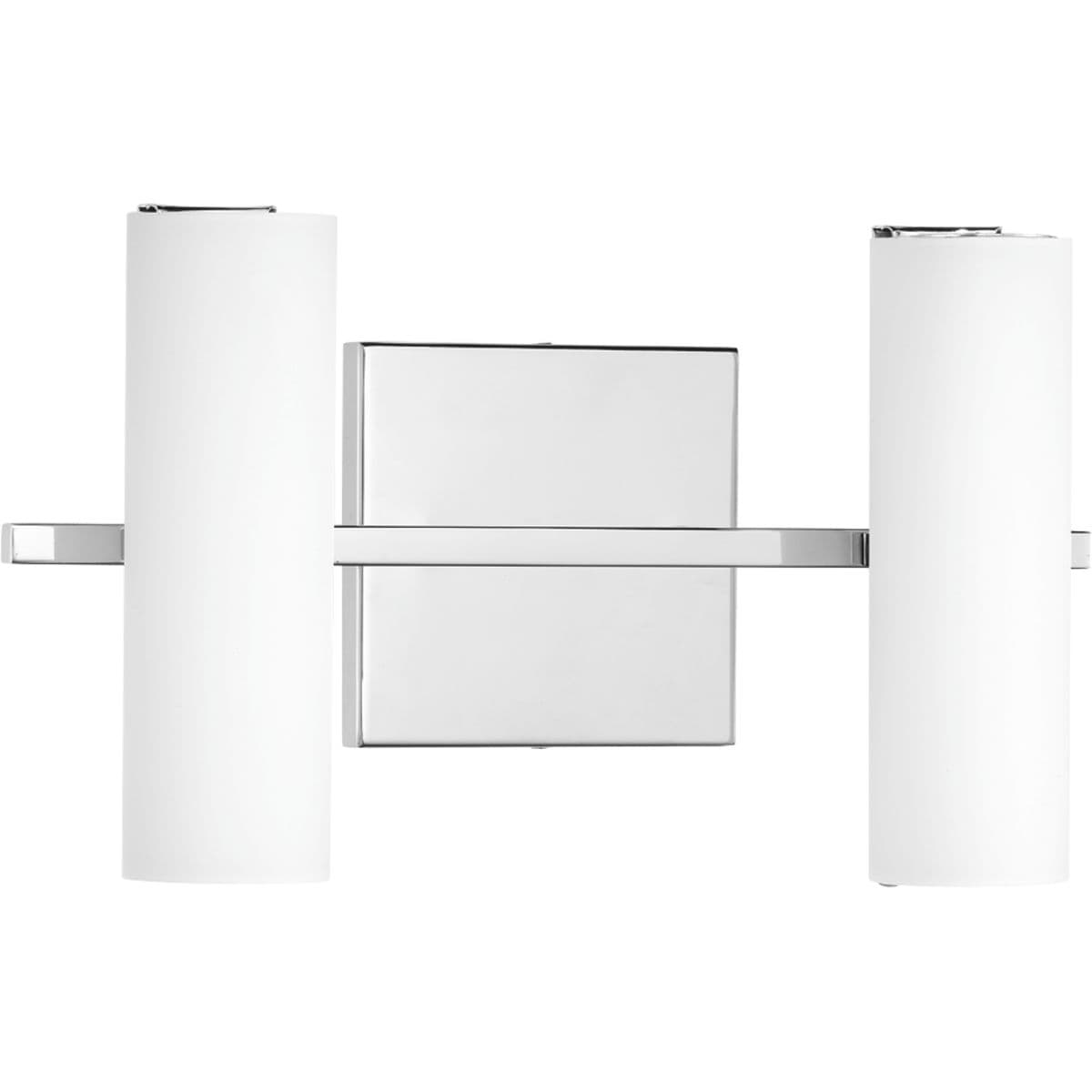 Progress Lighting Colonnade 2 Light Led Grey White Bath And Vanity Fixture
