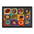 Color Study Squares With 1913 Wassily Kandinsky Custom Framed Canvas