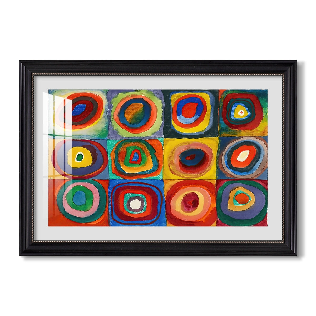 Color Study Squares With 1913 Wassily Kandinsky Custom Framed Print