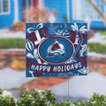 Colorado Avalanche Yard Sign Happy Holidays 24 X 18