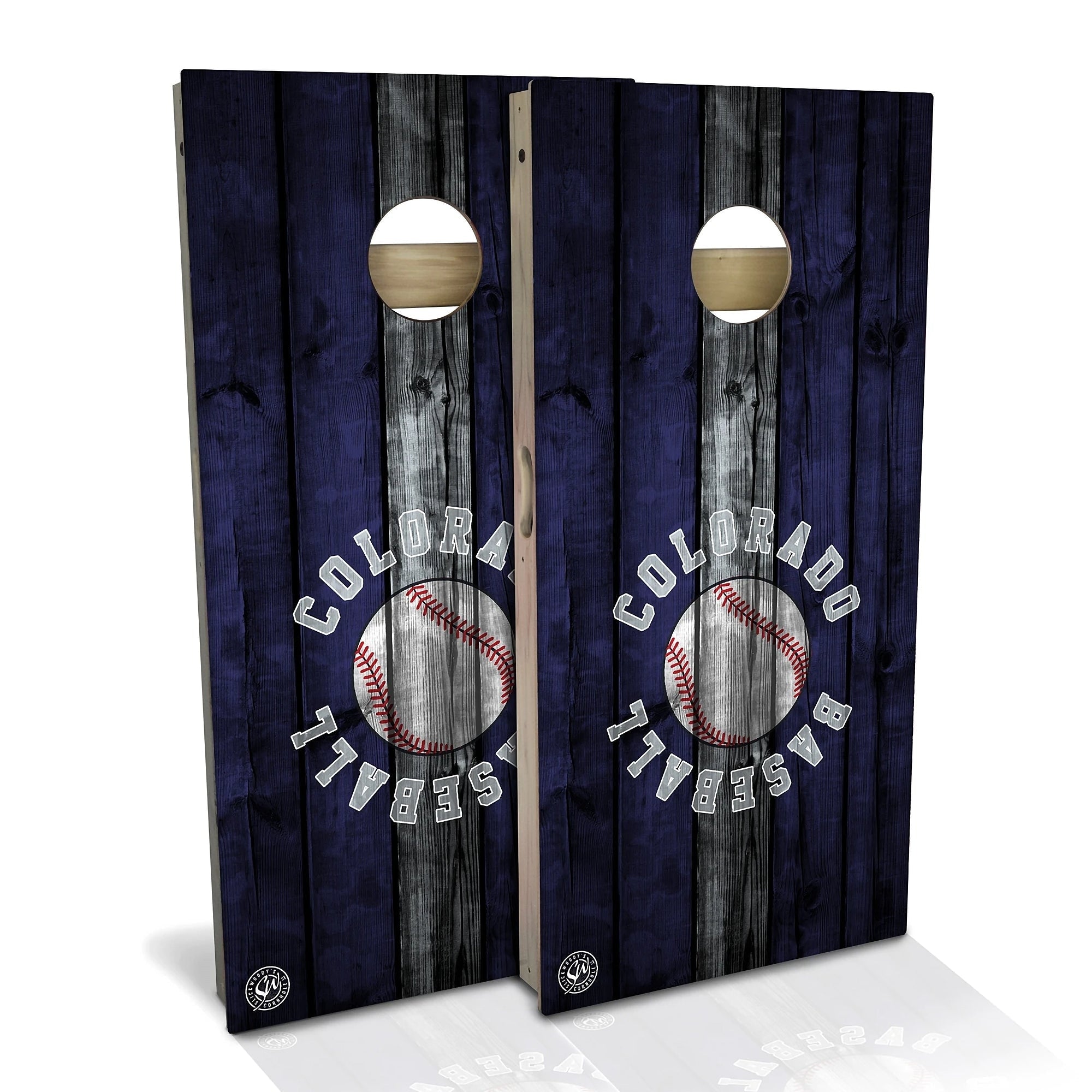 Colorado Baseball Cornhole Set Choose Your Size Accessories