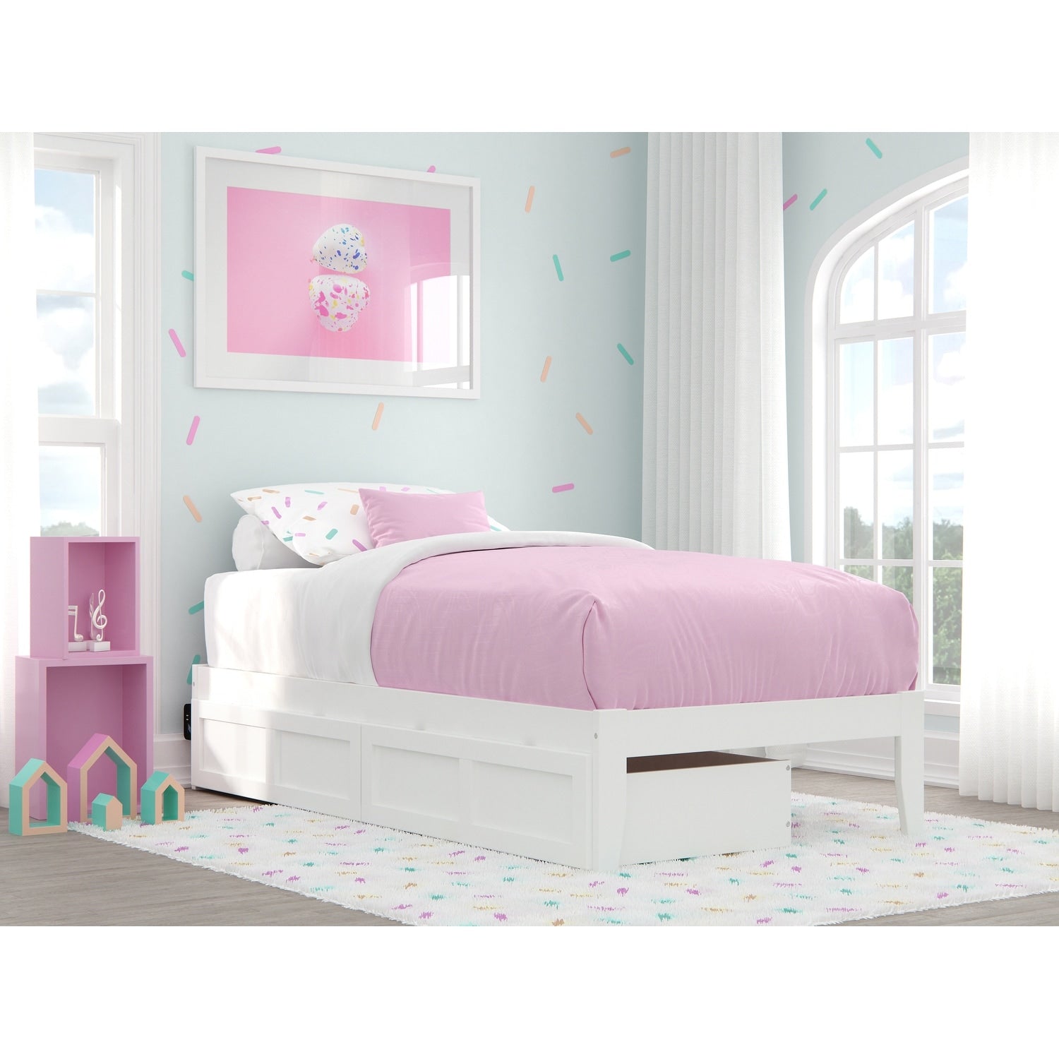 Colorado Bed With Usb Turbo Charger And 2 Drawers