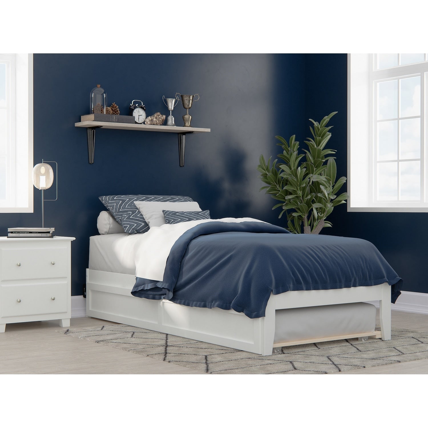Colorado Bed With Usb Turbo Charger And Twin Extra Long Trundle