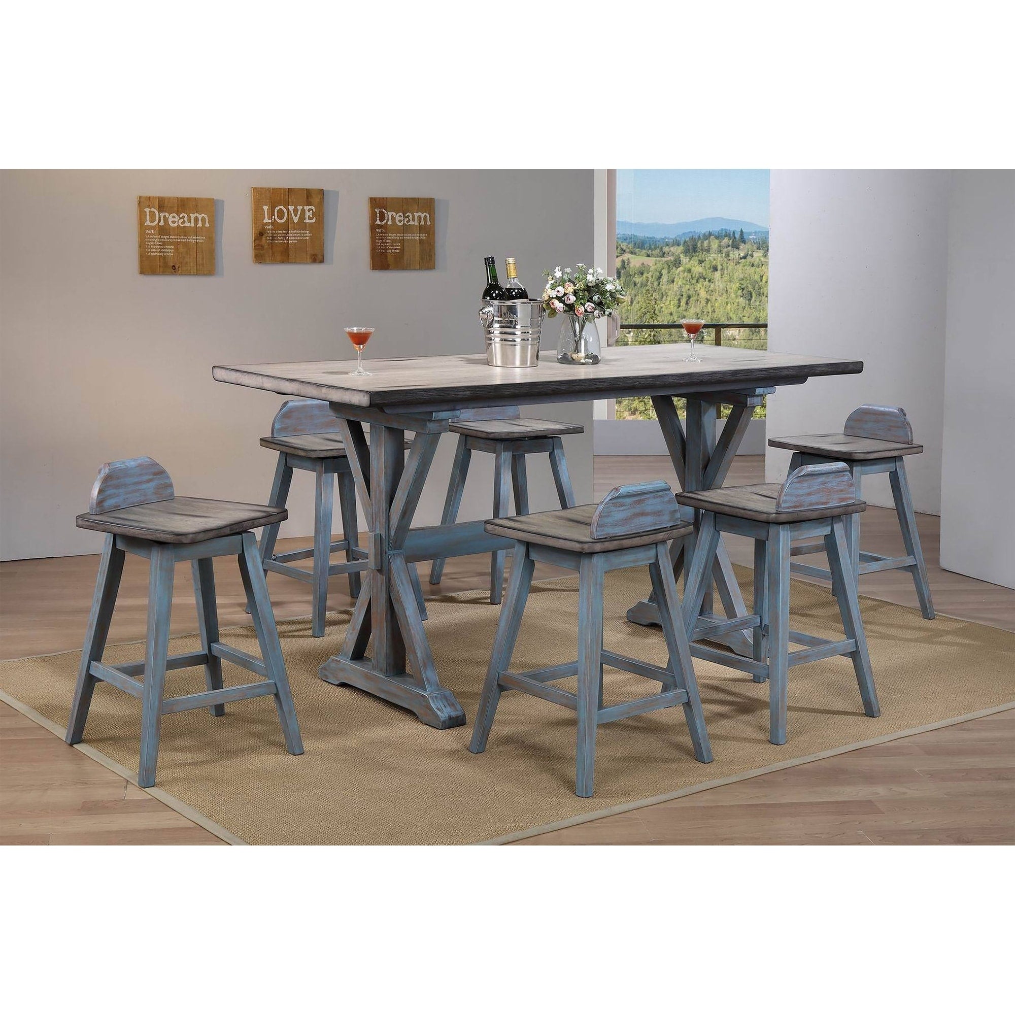 Colorado Counter Table Blue