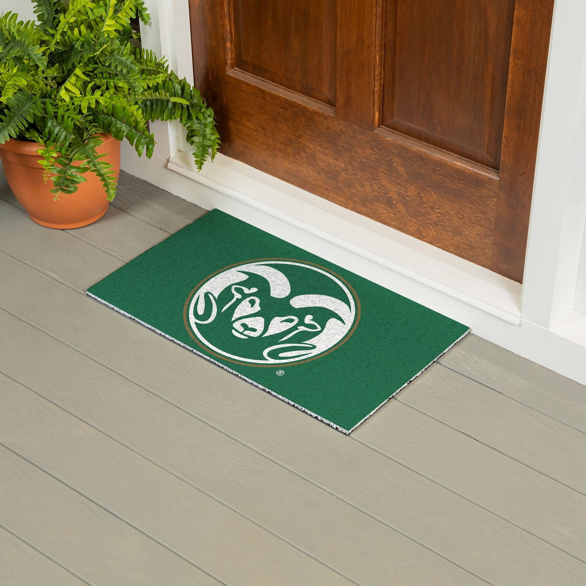 Colorado State University 28 In. X 16 In. Full Color Pvc Door Mat 28 X 16