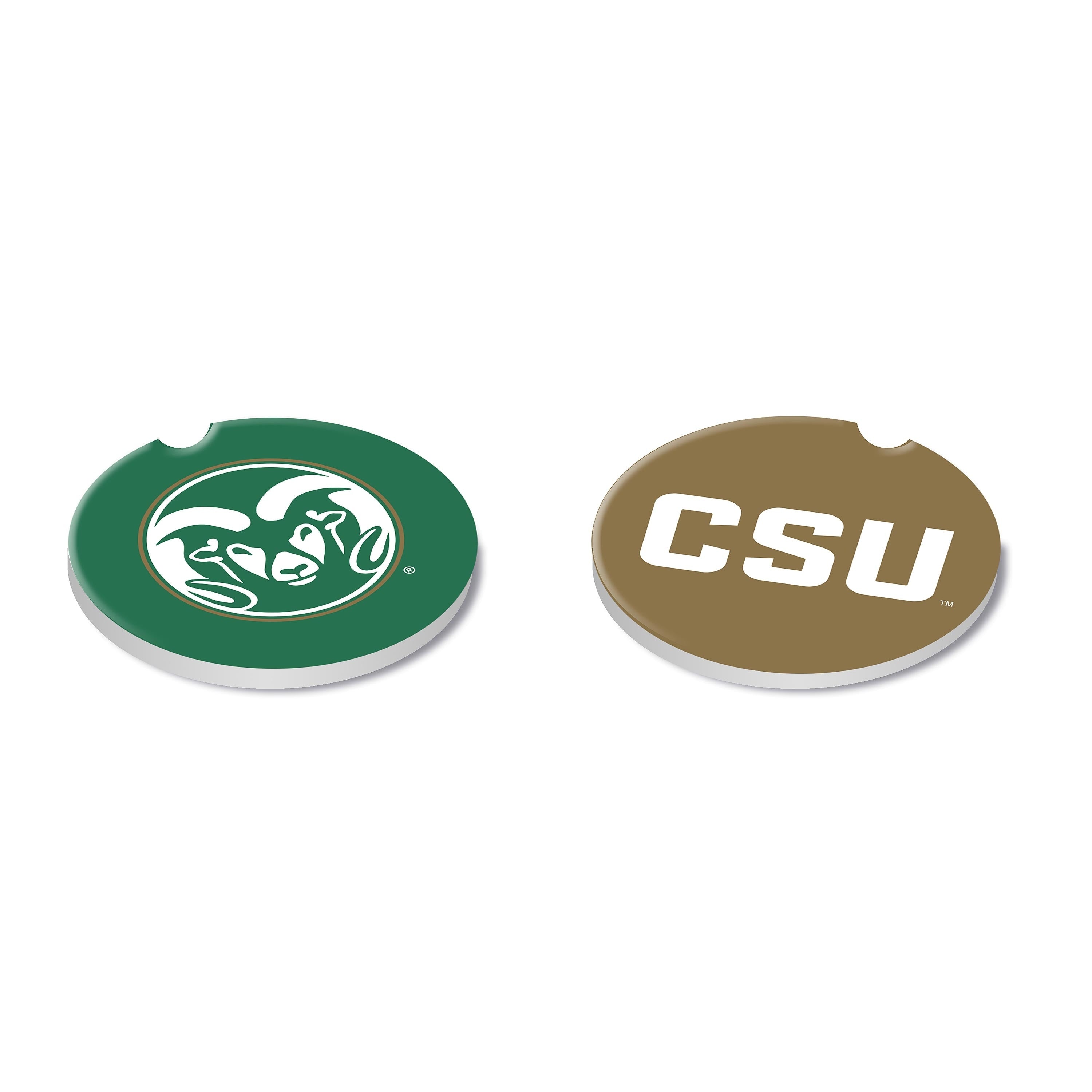 Colorado State University 4 Piece Ceramic Car Coaster Set