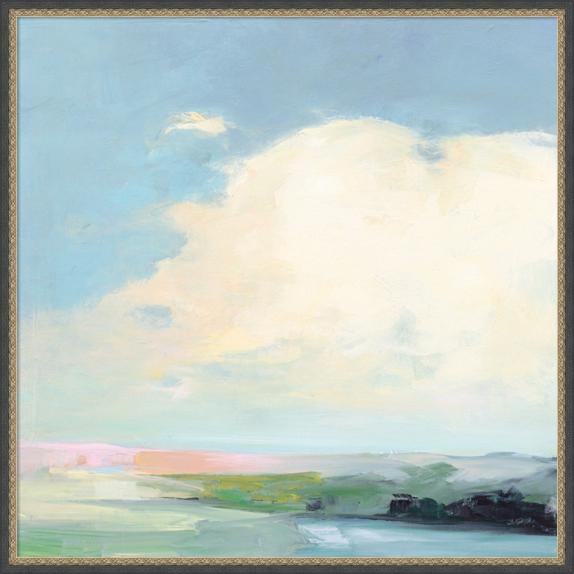 Colorful Horizon Ii Bright By Julia Purinton Framed Mounted Canvas Wall Art Print