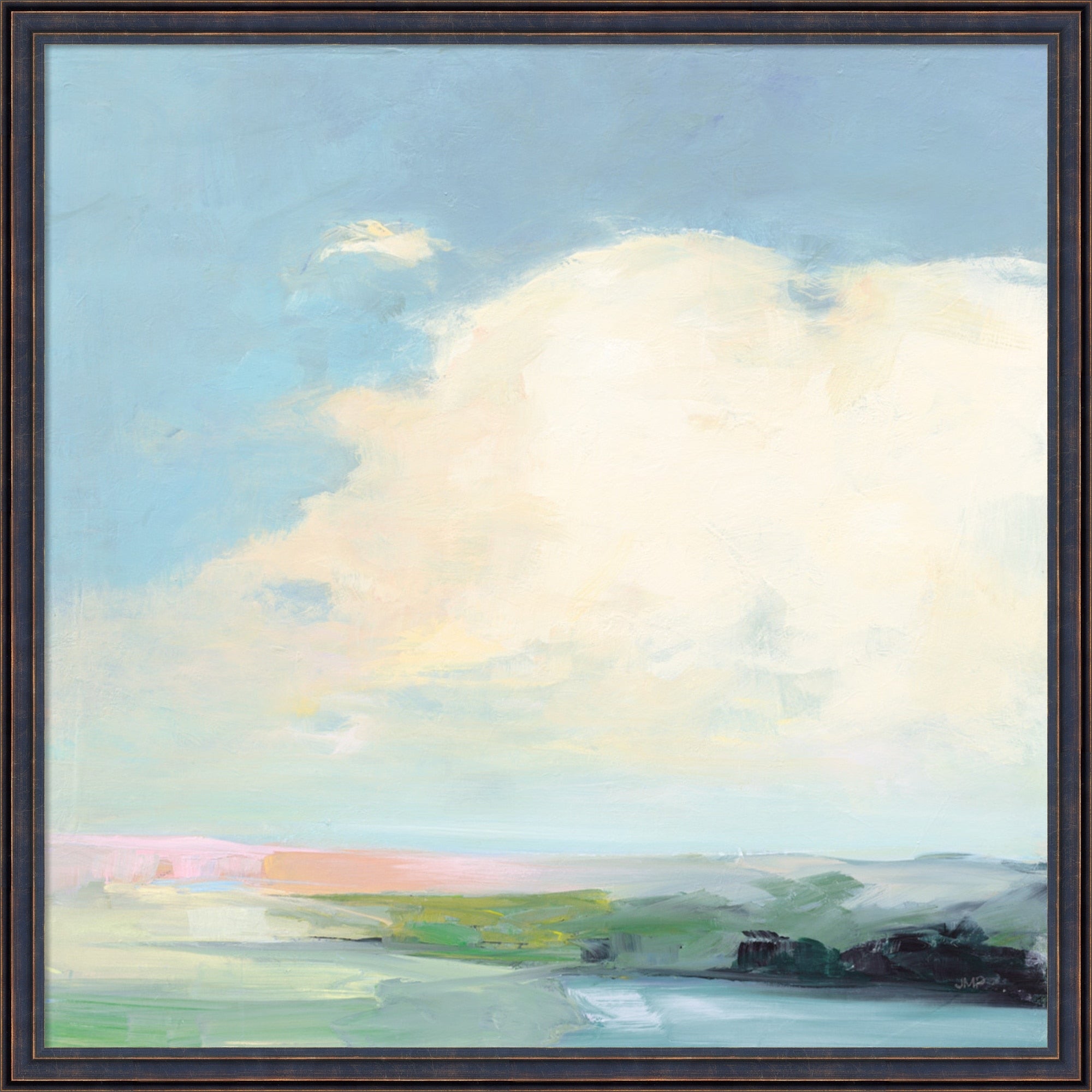Colorful Horizon Ii Bright By Julia Purinton Framed Mounted Canvas Wall Art Print