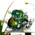 Colorful Sea Turtle Handcrafted Art Glass Figurine