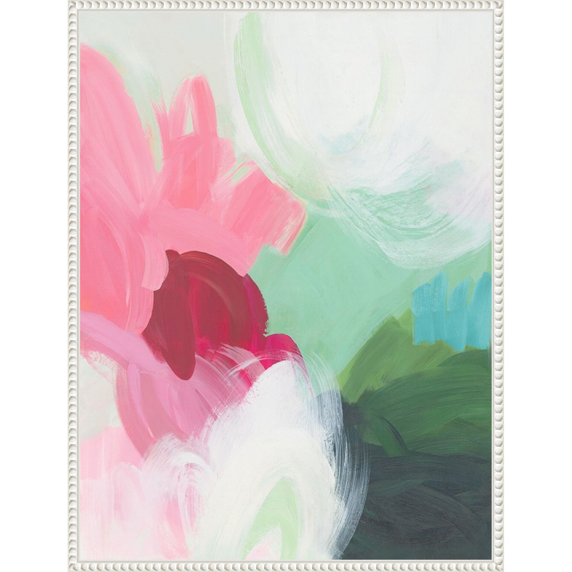 Colorful Whispers In Motion By Hannah Dawson Framed Canvas Wall Art