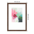 Colorful Whispers In Motion By Hannah Dawson Wood Framed Wall Art Print