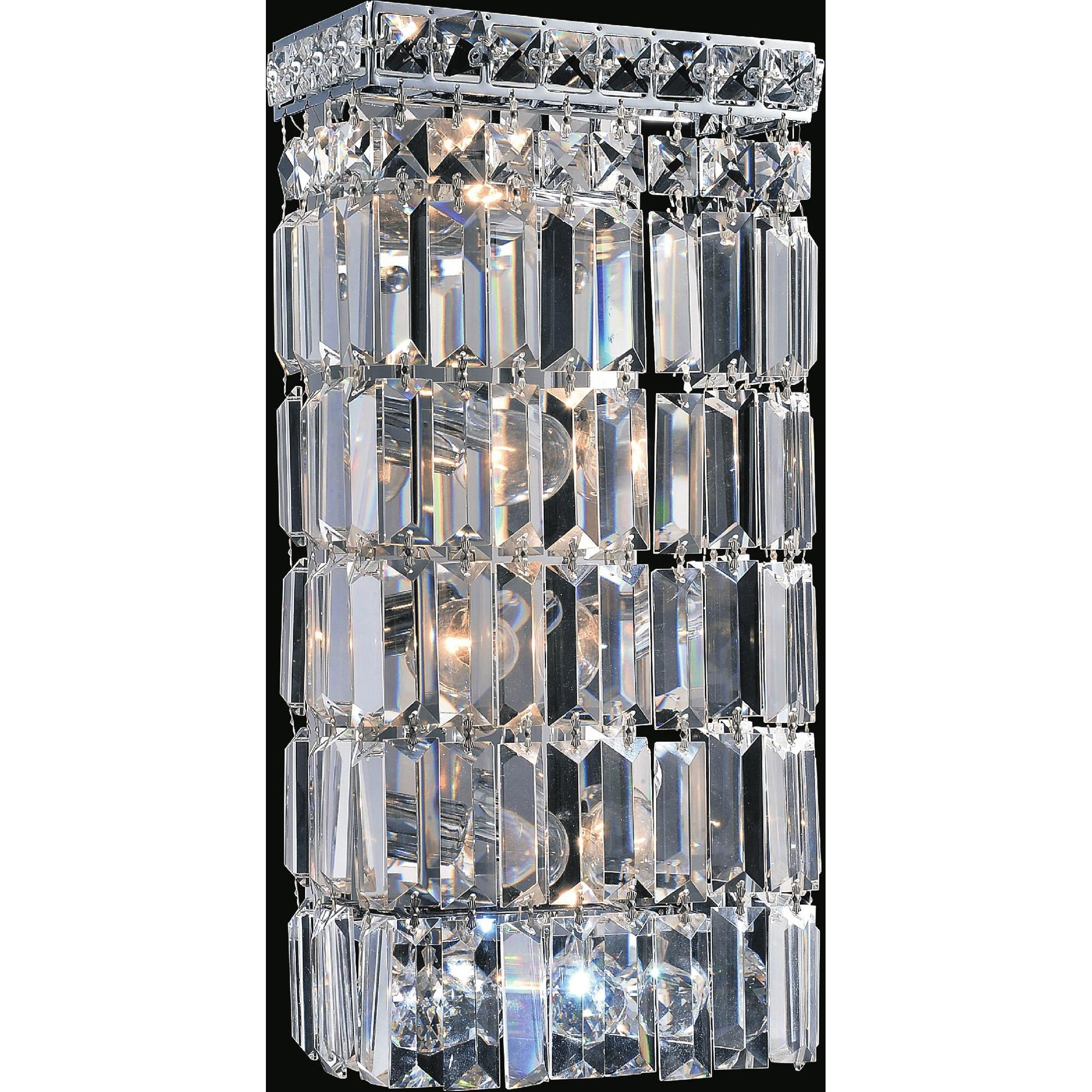 Silver Orchid Davidson 4 Light Wall Sconce With Chrome Finish