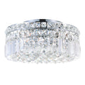 Colosseum Collection 4 Light Chrome Finish Stainless Steel Flush Mount
