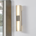 Colton 24 Inch 2 Light Brushed Nickel 5Cct Led Vanity Light With Etched Opal Glass Shades