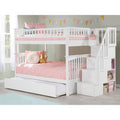Columbia Staircase Bunk Bed Full Over Full With Full Size Urban Trundle Bed
