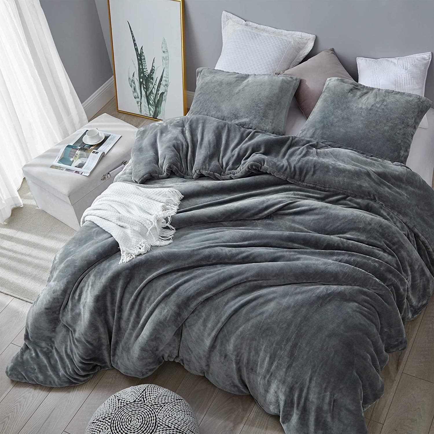 Coma Inducer Comforter The Original Plush Steel Gray