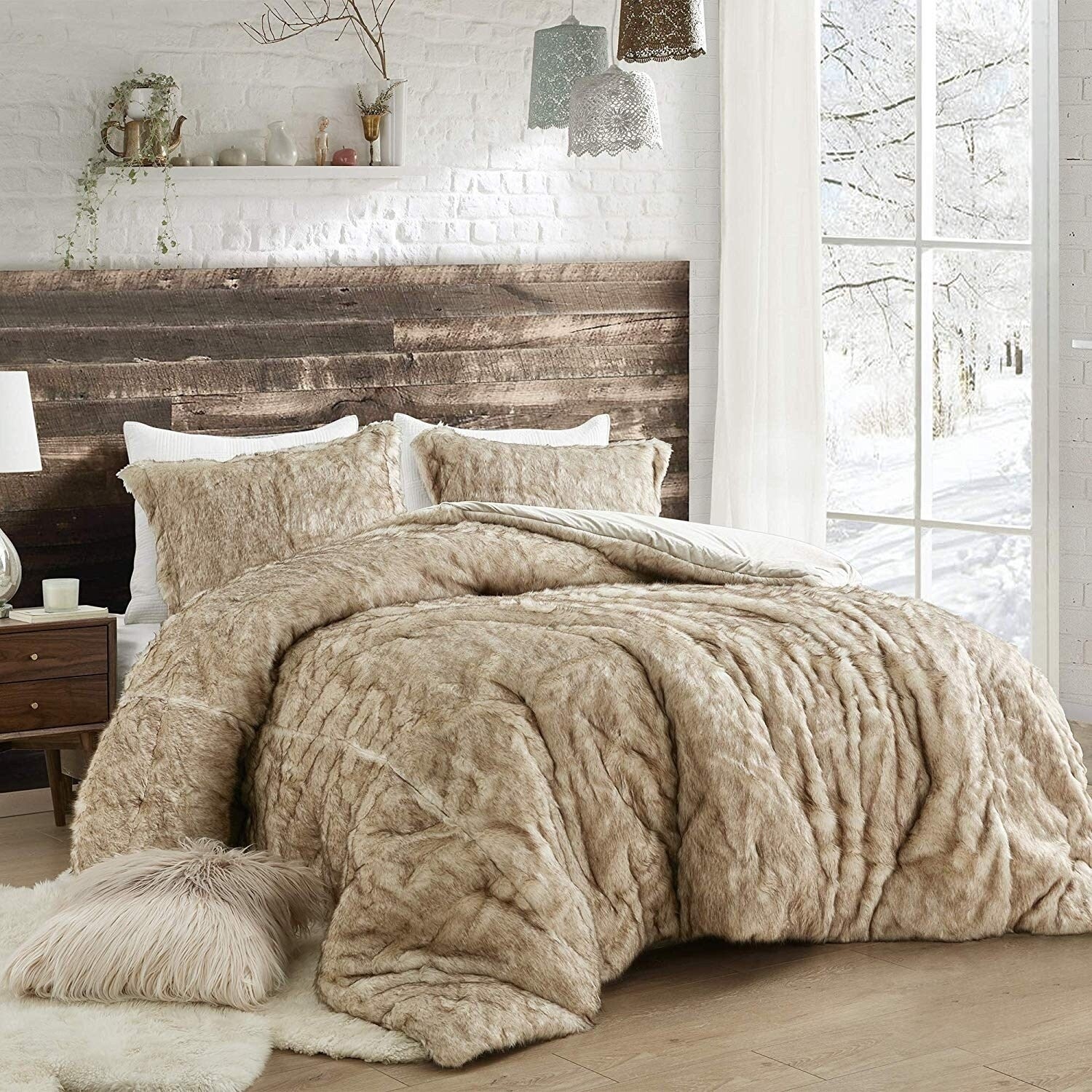 Coma Inducer Oversized Comforter Arctic Bear Tundra Brown