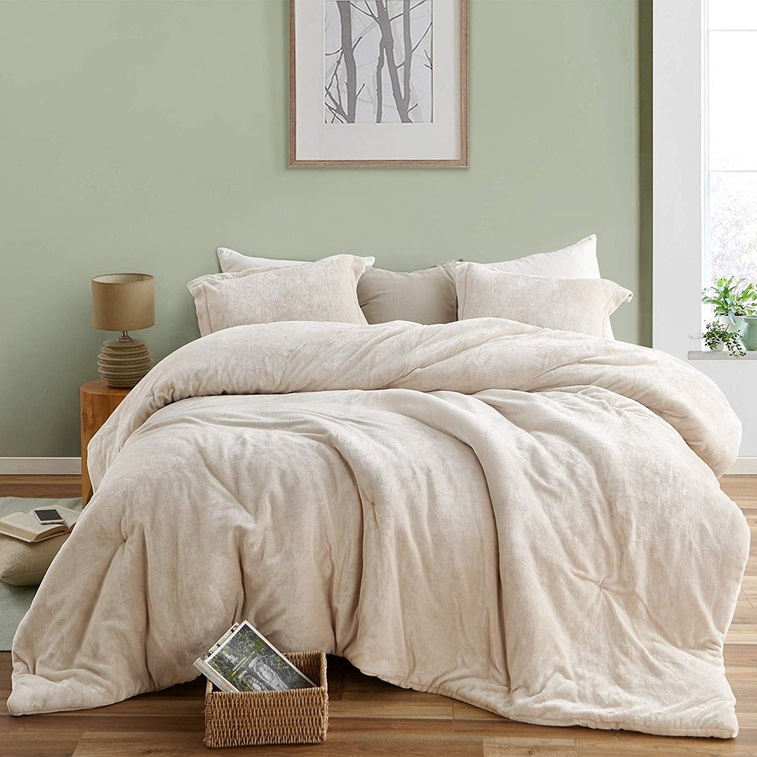 The Original Plush Coma Inducer Almond Milk Oversized Comforter