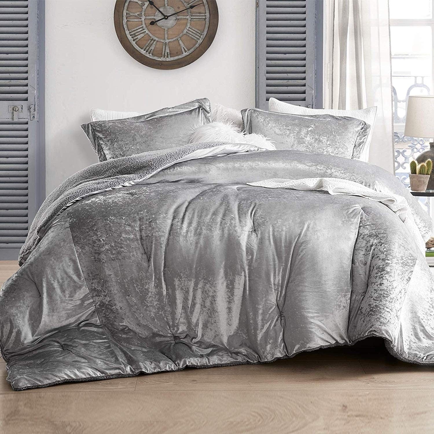 Coma Inducer Oversized Comforter Velvet Crush Champagne Alloy