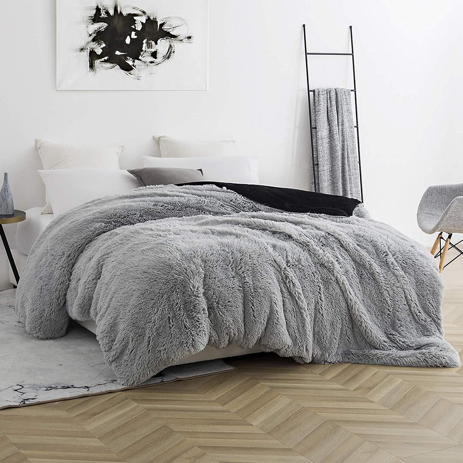 Byb Are You Kidding Glacier Gray Black Coma Inducer Duvet Cover