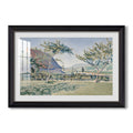 Comblat Le Chateau The Meadow 1887 Paul Signac Custom Framed Print