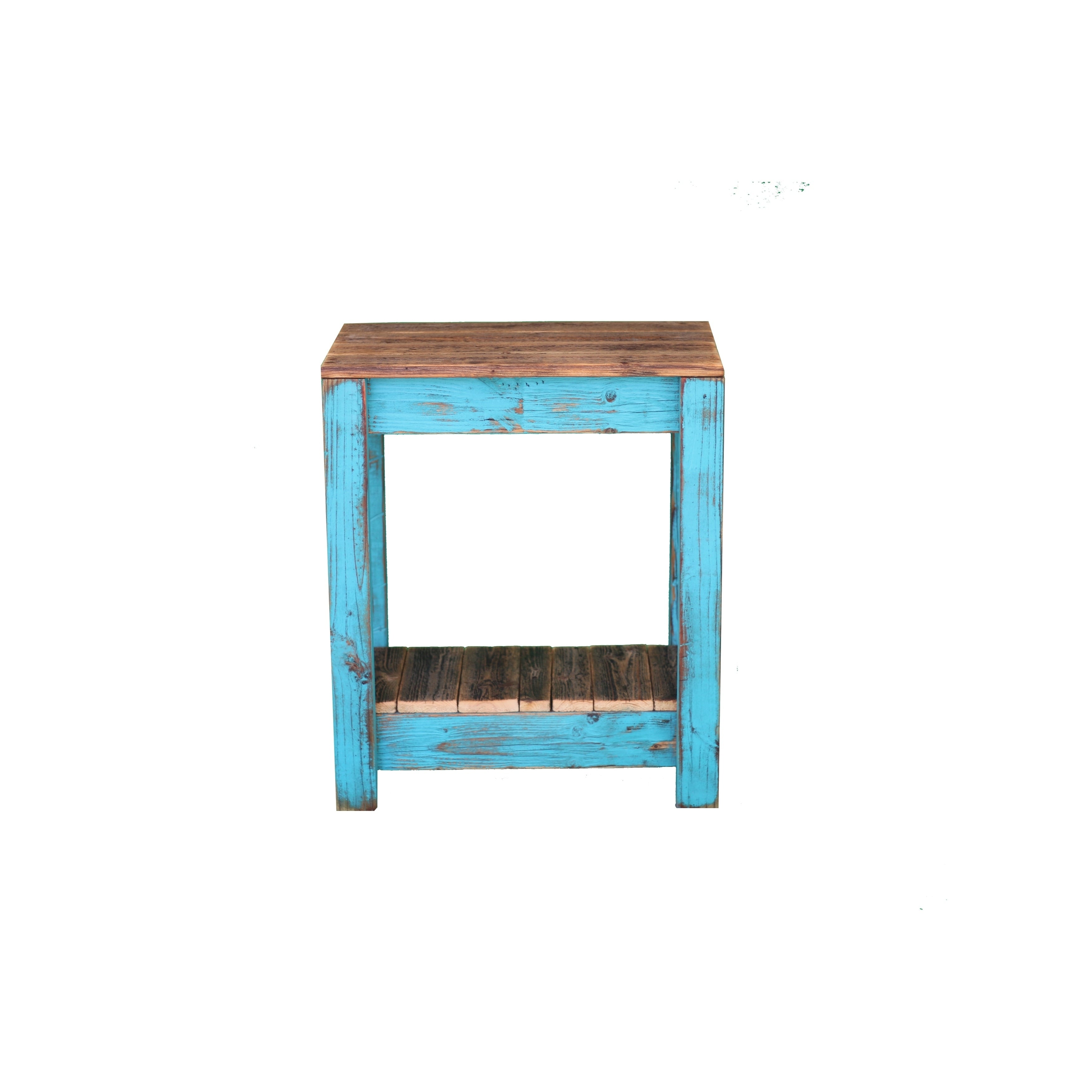 Reclaimed Wood Combo End Table